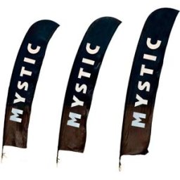 Mystic Drapeau Beach Flag (only Flag) Black One Size unisex