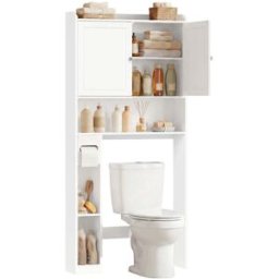 VASAGLE Meuble WC étagères ajustables
