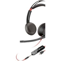 HP Poly Headset Blackwire C5220 Stereo USB- Micro-casque supra-auriculaire Stereo noir Noise Cancelling ordinateur