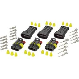 Set Superseal série AMP-Superseal 1.5mm TE Connectivity 30S004 Nbr total de pôles 3 Pas: 6 mm 1 set