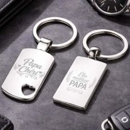 Ocadeau Porte clés papa gravés