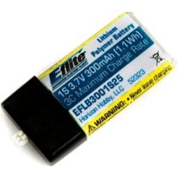 E-flite Batterie 300mah 1s 3.7v 25c Lipo Ph 1.5 Ultra Micro Black One Size unisex