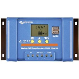 Victron Energy Blue-Solar PWM-LCD&USB; Régulateur de charge solaire PWM 12 V, 24 V 10 A