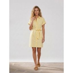 Jodhpur - Robe en Popeline de Coton bio Micro jaune 40