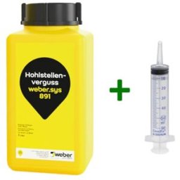 Weber Sys 891, Injection Pour Cavités En Flacon De 1 Litre + Seringue Jetable De 20 Ml