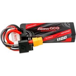 Gens Ace Batterie De Drone Lipo G-tech 1100mah 11.1v 3s1p 60c Grp-76 Hardcase With Xt60 Plug Black One Size unisex
