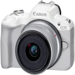 Canon Appareil Photo Compact Eos R50 + Rf-s 18-45 Mm White One Size unisex