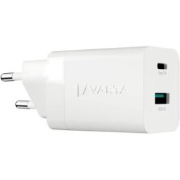 Varta Chargeur Mural Usb-a Et Usb-c Speed Charger 38w Gan Pd Usb-c 20w + Usb-a 18w White One Size unisex