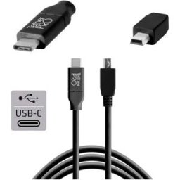 Tether Tools Câble Usb-c Zu 2.0 Mini B 5-pin 4.60m Black One Size unisex
