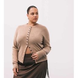 Asos Curve ASOS DESIGN Curve - Gilet ajusté - Camel-rose 2XL