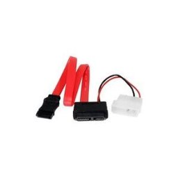 StarTech.com Cable adaptateur 90 cm Slimline SATA vers SATA avec alimentation LP4 - cable SATA - 91.4 cm