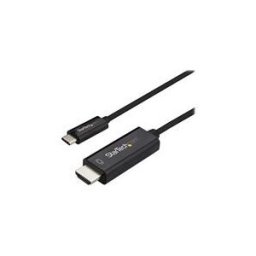 StarTech.com Cable USB C vers HDMI 6 pieds (2 m), cable adaptateur video USB Type C 4K 60 Hz vers HDMI 2.0, compatible Thunderbolt 3, ordinateur portable vers moniteur/ecran HDMI, cable DP 1.2 Alt Mode HBR2, noir - cable video USB-C 4K (CDP2HD2MBNL ) - ca