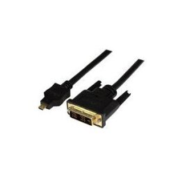 StarTech.com Cable Adaptateur Micro HDMIÂ® vers DVI-D M/M pour Tablet et Smartphone, 1x Micro HDMI (Type D) Male, 1x DVI-D (18+1) Male - 2m - cable adaptateur - HDMI / DVI - 2 m