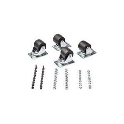 StarTech.com Heavy Duty Casters for Server Racks/Cabinets, Set of 4 Universal M6 2-inch Swivel Caster Kit, 45x75mm Pattern, Replacement Caster Wheels for 4 Post Racks, Steel/Plastic - 4-Pack Rolling Caster Kit (RKCASTER2) - kit de roulettes pour rack