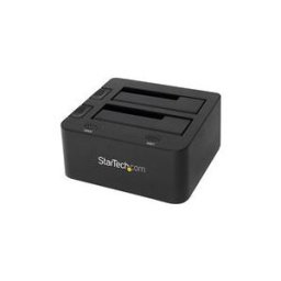 StarTech.com Dual-Bay USB 3.0 to SATA Hard Drive Docking Station, USB Hard Drive Dock, External 2.53.5 SATA IIIIII, SSDHDD Docking Station, Hot-Swap Hard Drive Bay - Top-Loading - contrÃ´leur de stockage - SATA 6Gb/s - USB 3.0
