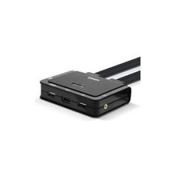 Lindy 2 Port HDMI 18G, USB Type C, USB 2.0 Audio Cable KVM Switch - commutateur ecran-clavier-souris/audio - 2 ports