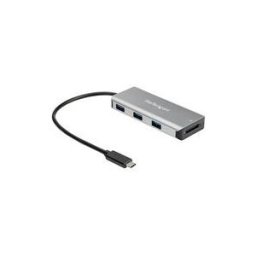 StarTech.com Hub USB-C 3 ports USB et lecteur de carte SD - 2x USB-A, 1x USB-C - 10 Gbps - Cable hote integre de 25 cm (HB31C3ASDMB) - concentrateur (hub) - 3 ports