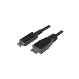 StarTech.com Cable USB-C vers Micro-B de 1 m - Cordon USB C vers Micro B - USB 3.1 - M/M - Noir - Cable USB de type-C - 24 pin USB-C pour Micro-USB de type B - 1 m