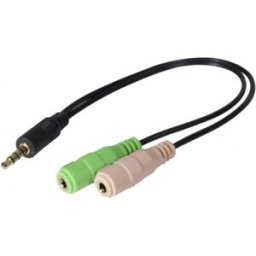 DACOMEX Sachet adaptateur micro et casque stereo jack 3.5 mm