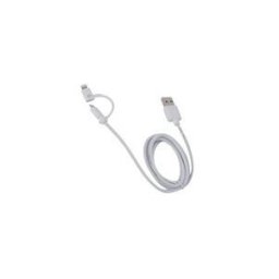MUVIT double connectique - cable de chargement / de donnees - Lightning / USB - 1 m