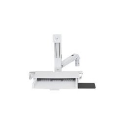 Ergotron kit de montage - pour ecran LCD/clavier/souris/processeur - bras combine assis-debout avec surface de travail - blanc