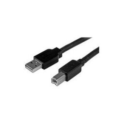 StarTech.com Cable USB Actif A vers B 15 m - Cable Imprimante USB A-B - M/M - 1x USB A Male, 1x USB B Male - Noir - 15 metres - cable USB - USB type B pour USB - 15 m