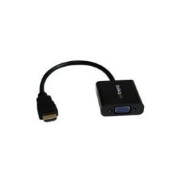 StarTech.com Adaptateur / Convertisseur HDMI vers VGA pour ordinateur de bureau / ordinateur portable / Ultrabook - M/F - 1920x1080 - Noir - adaptateur video - HDMI / VGA - 24.5 cm