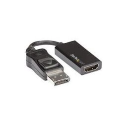 StarTech.com Adaptateur DisplayPort vers HDMI - Convertisseur DP vers HDMI - M/F - Ultra HD 4K 60 Hz - Noir (DP2HD4K60S) - convertisseur video