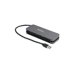 StarTech.com Hub USB 3.0 a 4 Ports - USB-A vers 4x USB-A - Mini Hub USB 3.1 Gen 1 Type-A SuperSpeed 5Gbps - Alimente par Bus - Concentrateur USB avec Cable 28cm et Gestion des Cables (HB30AM4AB) - concentrateur (hub) - 4 ports