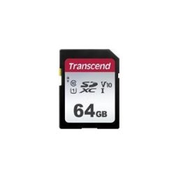 Transcend 300S - carte memoire flash - 64 Go - SDXC UHS-I