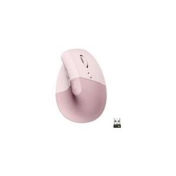 Logitech Lift Vertical Ergonomic Mouse - souris verticale - Bluetooth, 2.4 GHz - rose