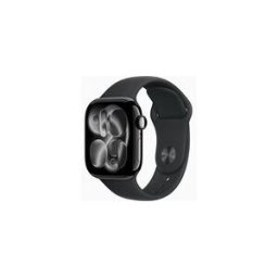 Apple Watch Series 11 (GPS) - aluminium noir jais - montre intelligente avec bande sport - noir - 64 Go