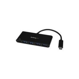 StarTech.com 4 Port USB C Hub with 4 USB Type-A Ports (USB 3.0 SuperSpeed 5Gbps), 60W Power Delivery Passthrough Charging, USB 3.1 Gen 1/USB 3.2 Gen 1 Laptop Hub Adapter, MacBook, Dell - Windows/macOS/Linux (HB30C4AFPD) - concentrateur (hub) - 4 ports