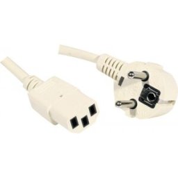 MCAD Cordon d'alimentation PC CEE7 / C13 beige - 1,8 m