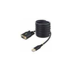 StarTech.com 10ft (3m) USB to Null Modem Serial Adapter Cable, Interchangeable DB9 Screws/Nuts, COM Retention, USB-A to RS232, FTDI, Level-4 ESD Protection, Windows/macOS/ChromeOS/Linux - Rugged TPE Construction (1P10FFCN-USB-SERIAL) - cable USB / serie -
