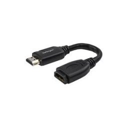 StarTech.com Cable d'extension HDMIÂ® male a femelle Connecteur de prehension HDR Garantie a vie - cable de rallonge HDMI - 15.2 cm