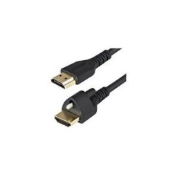 StarTech.com Cable HDMI 2m avec Vis de Fixation - 4K 60Hz HDR - Cable ecran High Speed HDMI 2.0 - Connecteur Verouille par Vis pour Connection Optimale - Cable HDMI avec Ethernet - M/M (HDMM2MLS) - cable HDMI avec Ethernet - 2 m