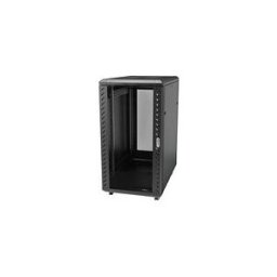StarTech.com Baie Informatique 19 32U - Profondeur Reglable 6-32 - Emballage Compact - Baie Serveur Vitree 4 Colonnes Verouillable - Roulettes - Reseau/Data/AV - Capacite 800kg (RK3236BKF) - rack - 32U