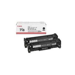 Canon 718 Black - pack de 2 - noir - original - cartouche de toner