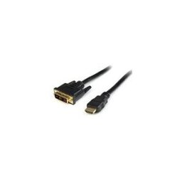 StarTech.com Cable HDMI vers DVI de 1,8 m, cable d'affichage DVI-D vers HDMI (1920 x 1200p), noir, adaptateur de cable HDMI male vers DVI-D male 19 broches, cable de moniteur numerique, M/M, lien unique - cordon DVI vers HDMI (HDMIDVIMM6) - cable adaptate