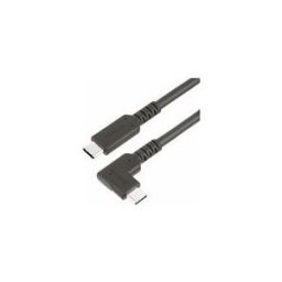 StarTech.com 3ft (1m) Rugged Right Angle USB-C Cable, USB 10 Gbps, USB C to C Data Transfer Cable, 4K 60Hz DP Alt Mode, 100W Power Delivery - 90 Degree USB-C Cable (RUSB31CC1MBR) - Cable USB de type-C - 24 pin USB-C pour 24 pin USB-C - 1 m