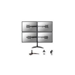 Neomounts NM-D335D4 pied - pleine action - pour 4 ecrans LCD - noir