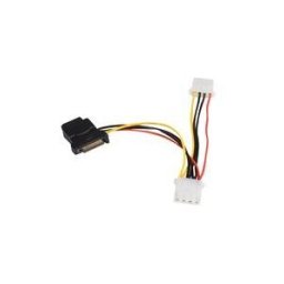 StarTech.com Cable d'alimentation adaptateur SATA vers LP4 avec 2 LP4 supplementaires - adaptateur secteur - alimentation interne 4 plots pour alimentation SATA - 15 cm