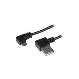 StarTech.com Cable USB A vers Micro B de 1 m avec connecteurs coudes a angle droit - Cordon Micro USB - M/M - Noir - cable USB - Micro-USB de type B pour USB - 1 m