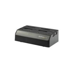 StarTech.com 4-Bay USB 3.1 to SATA Hard Drive Docking Station, 10Gbps USB Hard Drive Dock, External 2.53.5 SATA III (6Gbps) SSDHDD Docking Station, Hot-Swap Hard Drive Bay - Dual 60mm Fans, Top-Loading - boitier externe - SATA 6Gb/s - USB 3.1 (Gen 2)