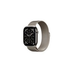 Apple Watch Series 11 (GPS + Cellular) - titanium naturel - montre intelligente avec boucle milanaise - naturel - 64 Go