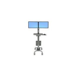 Ergotron Neo-Flex WideView WorkSpace chariot - Technologie brevetee Constant Force - pour 2 ecrans LCD/clavier/souris/CPU/scanner de codes barres - double - bicolore gris