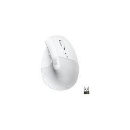 Logitech Lift for Business - souris verticale - Bluetooth, 2.4 GHz - blanc casse