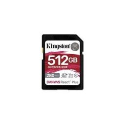 Kingston Canvas React Plus - carte memoire flash - 512 Go - SDXC UHS-II