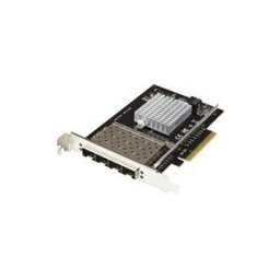 StarTech.com Carte reseau PCI Express - SFP+ PCIe 4 ports - Chipset Intel XL710 - 10 Gigabit Ethernet - Carte Ethernet pour serveur - adaptateur reseau - PCIe x8 - 10 Gigabit SFP+ x 4